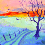 Painting & Vino milagro centre Carmichael