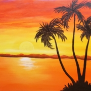 Painting & Vino milagro centre Carmichael