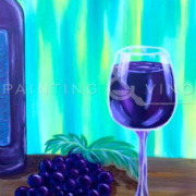 Painting & Vino milagro centre Carmichael